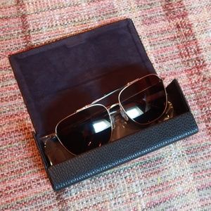 Unisex Squared Pilot Aviators Sunglasses